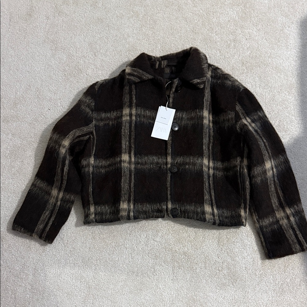 NWT Zara Plaid Women’s Jacket